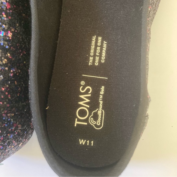 Toms Alpargata Glitter Cloudbound Sole Slip On Shoes - Picture 8 of 9